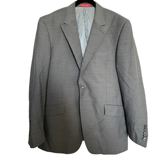 Tiglio Rosso Super 150 Wool Gray Blazer Sport Coat  Italy42R OldMoney Minimalist - Picture 2 of 11